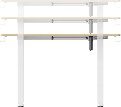 Стол для компьютера Cactus CS-ED-WTBAM с электроприводом столешница бамбук бежевый каркас белый 120x72x60см (CS-ED-WTBAM)