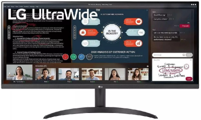 Монитор LG 34" UltraWide 34WP500-B черный IPS LED 21:9 HDMI матовая 250cd 178гр/178гр 2560x1080 75Hz FreeSync FHD 5.9кг