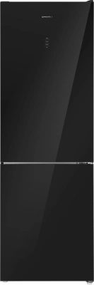 Холодильник Maunfeld MFF185NFB 2-хкамерн. черный глянц.