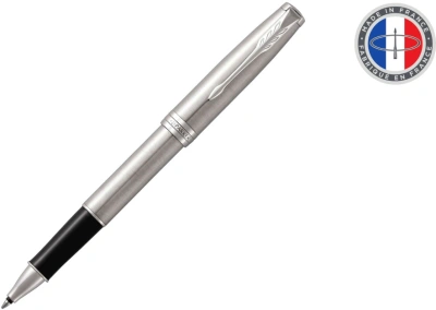 Ручка роллер Parker Sonnet Core T526 (1931511) Stainless Steel CT M черн. черн. подар.кор.