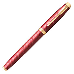 Ручка перьев. Parker IM Premium F318 (2143650) Red GT F сталь нержавеющая подар.кор.