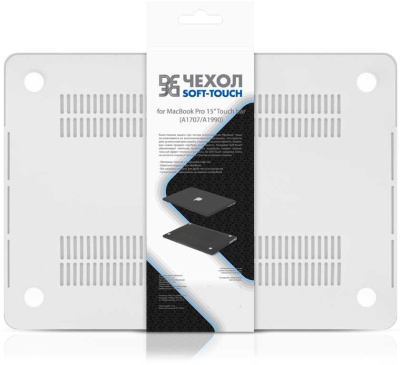 Накладка для ноутбука 15.4" DF MacCase-04 серебристый твердый пластик (DF MACCASE-04 (SILVER))