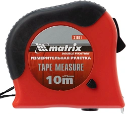 Рулетка Matrix Double fixation дл.полотна 10м (31061)
