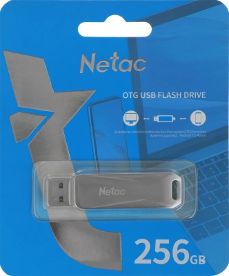 Флеш Диск Netac 256GB U782C NT03U782C-256G-30PN USB3.0 серебристый