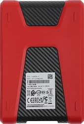 Жесткий диск A-Data USB3.0 1TB AHD650-1TU31-CRD HD650 DashDrive Durable 2.5" красный