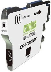Картридж струйный Cactus CS-LC985BK черный (15мл) для Brother DCPJ315W/DCPJ515W/MFCJ265W с чипом