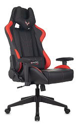 Кресло игровое Zombie VIKING 5 AERO черный/красный экокожа с подголов. крестов. пластик