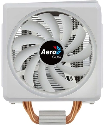 Устройство охлаждения(кулер) Aerocool Cylon 4F ARGB Soc-AM5/AM4/1200/1700/1851 белый 4-pin 14-26dB Al+Cu 145W 550gr Ret (CYLON 4F WH ARGB PWM 4P)