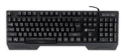 Клавиатура Оклик 709G черный USB for gamer LED (1788144)