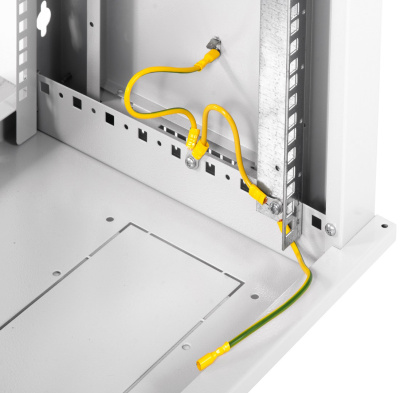 Шкаф коммутационный ЦМО ШРН-ЭКОНОМ (ШРН-Э-6.500) настенный 6U 600x520мм пер.дв.стекл 75кг серый 470мм 14.94кг 345мм
