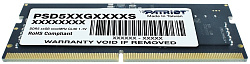 Память DDR5 16GB 4800MHz Patriot PSD516G480081S RTL PC5-38400 CL40 SO-DIMM 262-pin 1.1В dual rank Ret