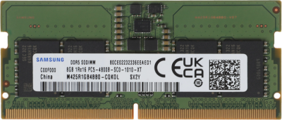 Память DDR5 8GB 4800MHz Samsung M425R1GB4BB0-CQK OEM PC5-38400 CL40 SO-DIMM 260-pin 1.1В dual rank OEM