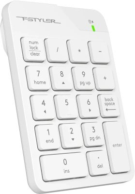 Числовой блок A4Tech FGK21C белый USB беспроводная slim для ноутбука