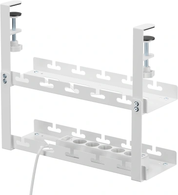 Кабель-канал Cactus CS-CM-400-2WT для столов 40x13.4x34.2см белый