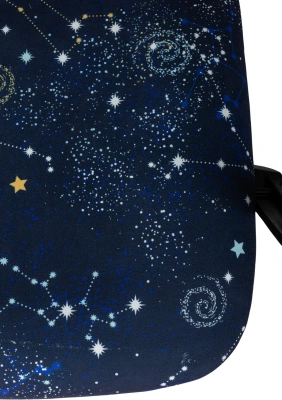 Кресло детское Бюрократ Burokids 1 темно-синий зодиак крестов. пластик