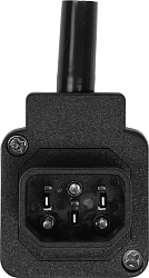 Вилка Lanmaster LAN-IEC-320-C14/90 угловая