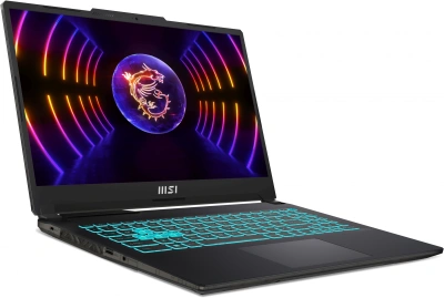 Ноутбук MSI Cyborg 15 A12VF-1215XRU Core i7 12650H 16Gb SSD512Gb NVIDIA GeForce RTX4060 8Gb 15.6" IPS FHD (1920x1080) без ОС black WiFi BT Cam (9S7-15K111-1215)