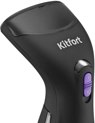 Отпариватель ручной Kitfort КТ-9199 900Вт черный/фиолетовый