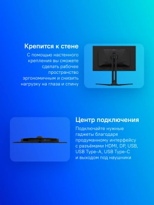 Монитор Gigabyte 27" Aorus FO27Q3 черный OLED LED 1ms 16:9 HDMI M/M матовая HAS Piv 250cd 178гр/178гр 2560x1440 360Hz DP 2K USB 7.2кг