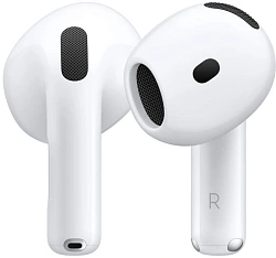 Гарнитура вкладыши Apple AirPods 4 A3050,A3053,A3058 белый беспроводные bluetooth в ушной раковине (MXP63LL/A)