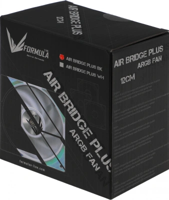 Вентилятор для корпуса Formula Air Bridge Plus ARGB 120х120x25 черный 4-pin 27.2дБ (упак.:3шт) (AIR BRIDGE PLUS BK) Ret