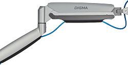 Кронштейн для мониторов ЖК Digma D-MM302D серый 17"-35" макс.9кг крепление к столешнице поворот и наклон