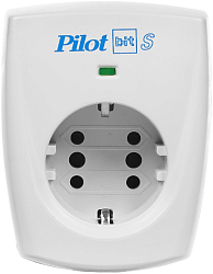 Сетевой фильтр Pilot Bit S (GP) (1 розетка) белый (коробка)