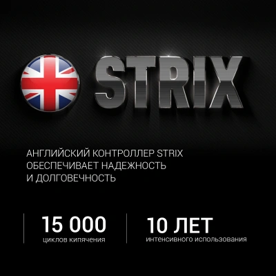 Чайник электрический Polaris PWK 1817CGL 1.8л. 2200Вт нержавеющая сталь/черный корпус: стекло/металл/пластик