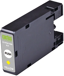 Картридж струйный Cactus CS-PGI1400XLY PGI-1400 желт.пигм. (12мл) для Canon MB2050/MB2350/MB2040/MB2340 с чипом