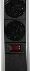 Сетевой разветвитель Premier 3R USB 1.8м (3 розетки) серый (коробка)