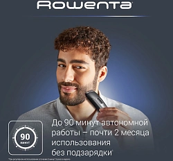 Триммер Rowenta TN2801F4 черный (насадок в компл:1шт)