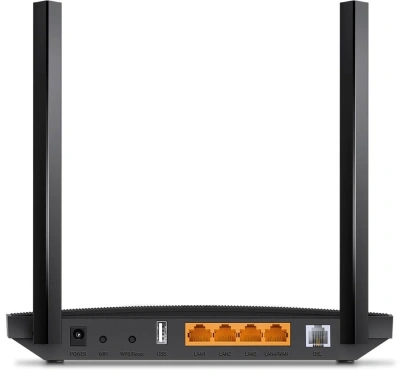Роутер беспроводной TP-Link Archer VR400 AC1200 10/100/1000BASE-TX/VDSL/ADSL черный