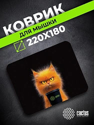 Коврик для мыши Cactus Red Cat 220x180x2мм (CS-MPC-P11XS)