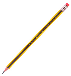 Карандаш ч/г Deli EC004-2B Scribe 2B шестигран. тополь карт.кор. (12шт) ластик