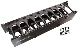 Кабельный органайзер Lanmaster LAN-ORG-PF/S-1U пальцы 1U шир.:19" глуб.:106мм