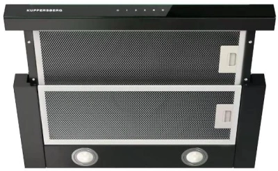 Вытяжка встраиваемая Kuppersberg High-Tech Slimtouch 60 B черный управление: кнопочное (1 мотор)