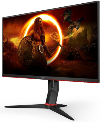 Монитор AOC 27" Q27G2S черный/красный IPS LED 16:9 HDMI матовая HAS Piv 1000:1 350cd 178гр/178гр 2560x1440 165Hz DP 2K 5.6кг