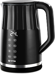 Чайник электрический Vitek Starlight VT-8829 1.7л. 2200Вт черный корпус: металл/пластик