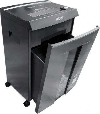 Шредер Office Kit S300 0,8x5 черный (секр.P-7) фрагменты 8лист. 33лтр. пл.карты CD