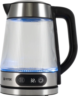 Чайник электрический Vitek VT-8825 1.8л. 2200Вт прозрачный корпус: стекло