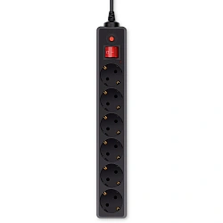 Сетевой фильтр Buro 600SH-3-B 3м (6 розеток) черный (коробка)
