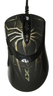 Мышь A4Tech Oscar Editor XL-747H коричневый/рисунок лазерная 3600dpi USB2.0 6but (XL-747H (BROWN SPIDER))