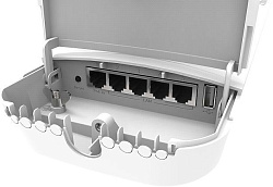 Точка доступа MikroTik OmniTIK 5 ac (RBOMNITIKG-5HACD) AC900 10/100/1000BASE-TX белый