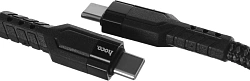 Кабель Hoco U110 Type-C to Type-C USB Type-C (m)-USB Type-C (m) 1.2м черный коробка
