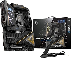 Материнская плата MSI MEG Z890 ACE  Soc-1851 Intel Z890 4xDDR5 ATX AC`97 8ch(7.1) 10Gigabit RAID+HDMI
