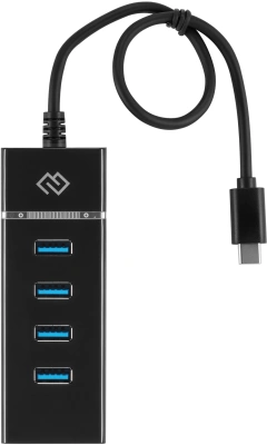 Разветвитель USB-C Digma DHUB-4USB-C-3.0 4порт. черный