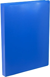 Папка на 4-х кольцах Silwerhof Eco SE-0420/4RBLU A4 пластик 0.5мм синий