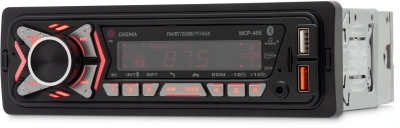 Автомагнитола Digma MCP-455 1DIN 4x50Вт v5.0 USB 2.0 AUX 4 ПДУ