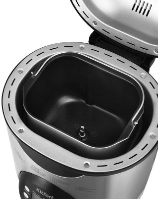 Хлебопечь Kitfort КТ-315 530Вт серебристый/черный