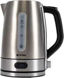 Чайник электрический Vitek VT-1160 1.7л. 2200Вт серебристый корпус: нерж.сталь/пластик